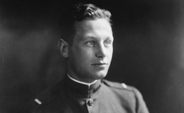 Hobey Baker sits for a portrait.