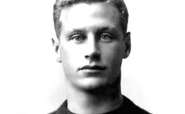 Hobey Baker in his Princeton Sweater.
