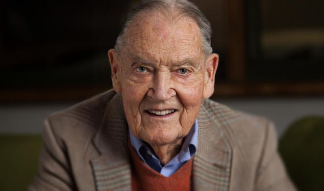 A close-up image of John Bogle ’51