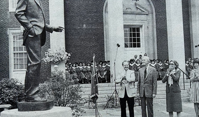 In May 1983, in celebration of Stewart’s 75th birthday, Indiana unveiled a statue of its favorite son.