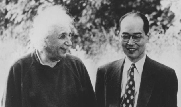 Einstein and Nobel Laureate Hideki Yukawa in 1957.