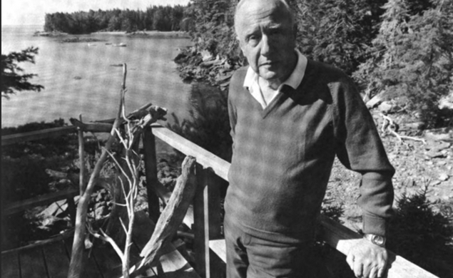 The physicist, John Archibald Wheeler, vacationing in Maine this past summer.