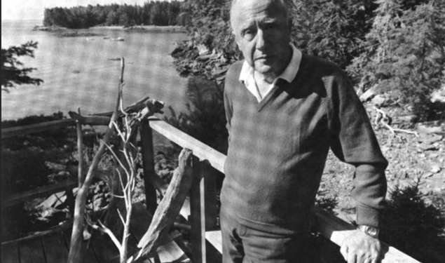 The physicist, John Archibald Wheeler, vacationing in Maine this past summer.