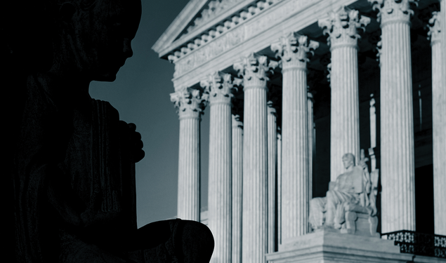 Exterior photo of the U.S. Supreme Court building