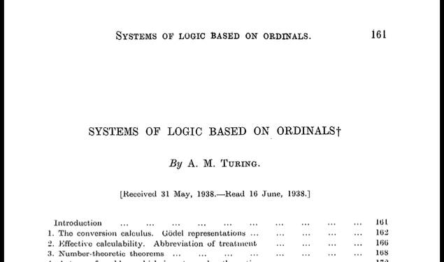 Systems of Logic Based on Ordinals