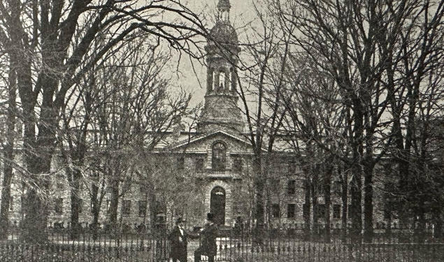 Nassau Hall at the Beginning of the Civil War