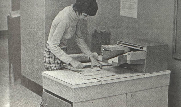 woman printing 