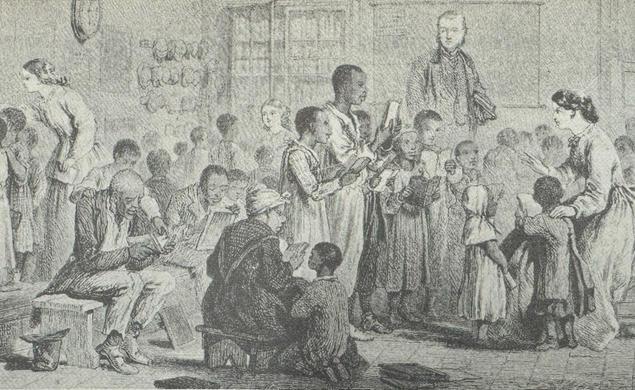 In 1860 only 2 percent of black children were attending school; by 1880 some 34 percent were