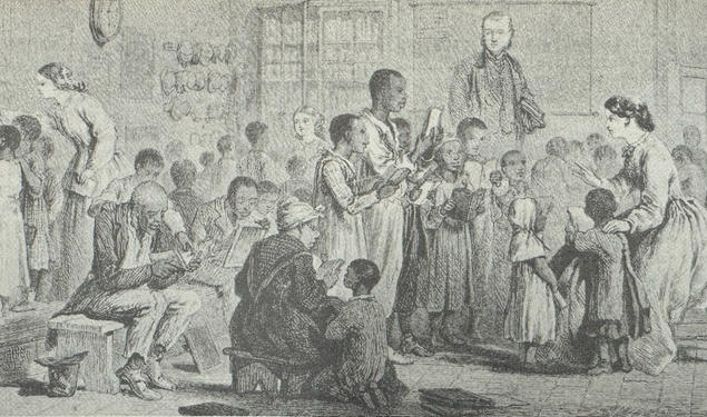 In 1860 only 2 percent of black children were attending school; by 1880 some 34 percent were