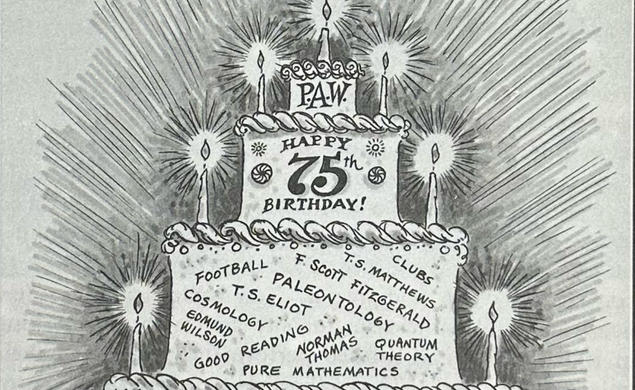 Birthday Cake Celebrating 75 Years of PAW