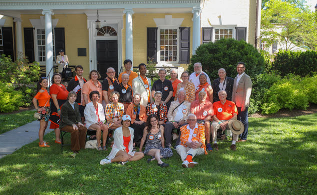 Class secretaries and memorialists gather at Maclean House May 26, 2023, for PAW’s annual Reunions reception in their honor. 
