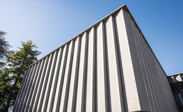 details shot of the new brutalist art museum