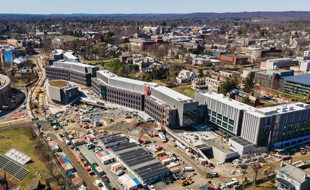 Aerial view of the ES & SEAS complex, which is scheduled to open later this year