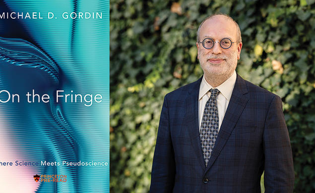 Michael D. Gordon and the cover of his book, On the Fringe.