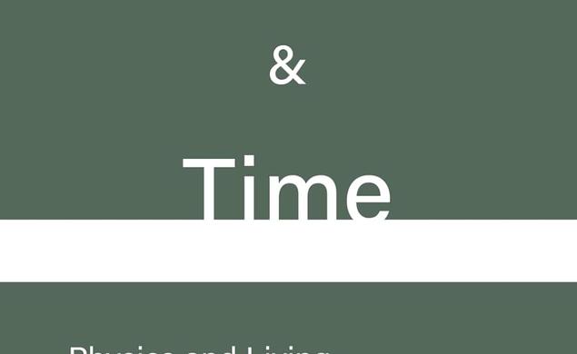 Cover of the book Essential Reality & Time with letters in white on a green background and a white line through the center.