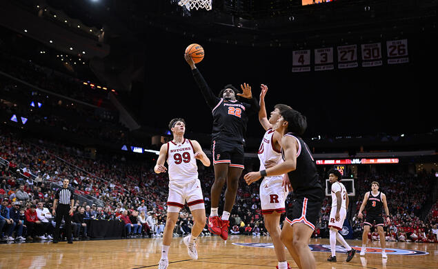 24_Dalen_Davis_Action2024-12-21PrinceMBBvRutgers_3736.jpg Dalen Davis drives for a layup in Princeton’s December 2024 win over Rutgers.