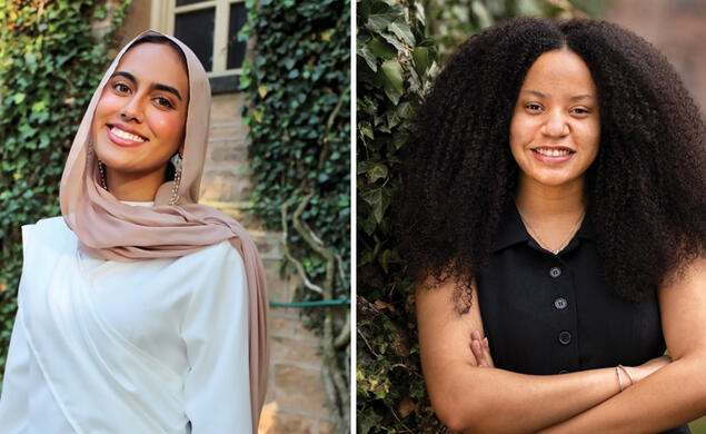 OTC_Garden State Fellows Hiba Siddiki and Kimberly Cross.jpg Hiba Siddiki ’25, left, and Kimberly Cross ’25