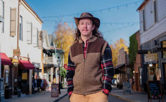 TOWN_Angelo Campus.jpg After graduating, Angelo Campus ’16 returned home to Nevada City, California, where he started BoxPower, which provides clean energy in rural areas.