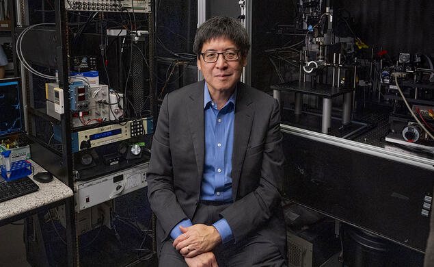 20241219_PNI_WangS_Lab_DJA_B089.jpg Samuel S. Wang at his Princeton lab.