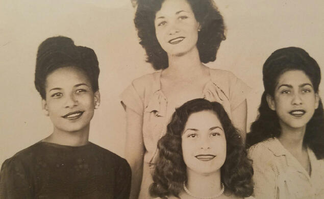 Princeton history professor Ada Ferrer was brought to America from Cuba as an infant by her mother. Her mother, far right, and her sisters in an undated photo.