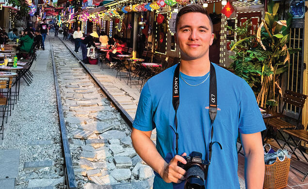 Ryan X. Sung ’22 *26 in Hanoi, vietnam