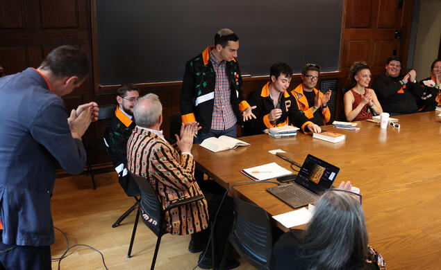 REUNIONS_Dante.jpg jacoB davis ’26 soaks up the applause.