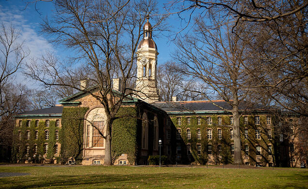 The back of Nassau Hall.