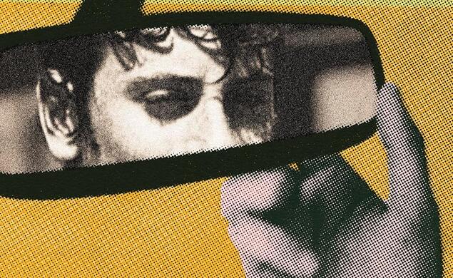 Mirror-Boy_Jeremy-Spiegel.jpg A green and yellow cover with an image of a review mirror where you can see half of a boys face and his hand on the mirror.