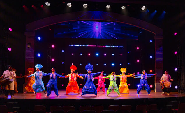 The Company of A Beat of Our Own performs at McCarter Theatre.