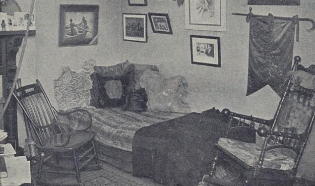 A Princeton dorm room, circa 1895. (PAW Archives)