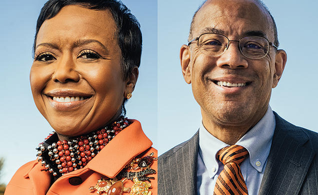 Mellody Hobson ’91 and John Rogers Jr. ’80