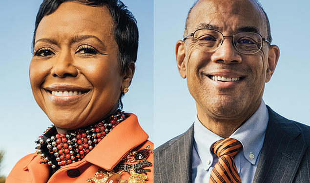 Mellody Hobson ’91 and John Rogers Jr. ’80