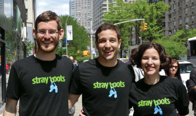 A company run by, from left, Scott Knackmuhs and Avi ’05 and Noemi ’02 Millman makes learning about a new city a fun adventure.