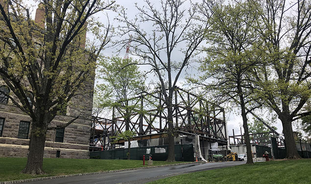 Construction on the new Princeton University Art Museum