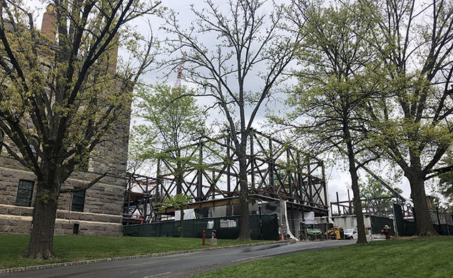 Construction on the new Princeton University Art Museum