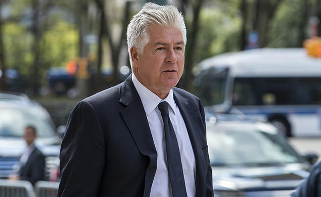 Donald Trump’s attorney Evan Corcoran ’86 arrives at Brooklyn Federal Court in New York on Sept. 20, 2022.