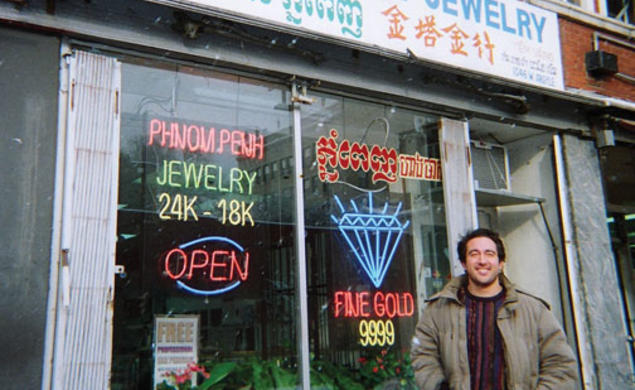 Jacob Gold ’06, above, and James O’Toole ’08, at right below, wrote more than 100 sketches for the Cambodian comedy show “Upside Down.”