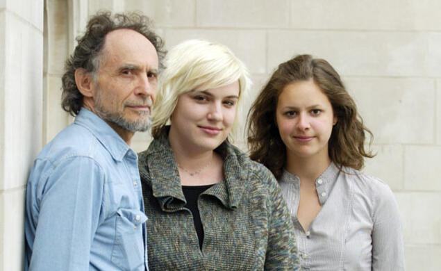 LIVE.Arts_Testimony2.jpg From left, Stephen Wangh, Kristin Dombek, and Katie Seaver ’10