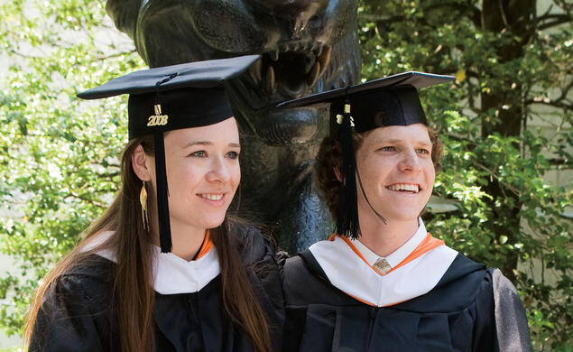 LIVE.C-lede.jpg Sara Prescott '08, left, and Tommy Curry '08. More images below.