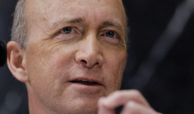 Indiana Gov. Mitch Daniels ’71 giving his State of the State address in January.