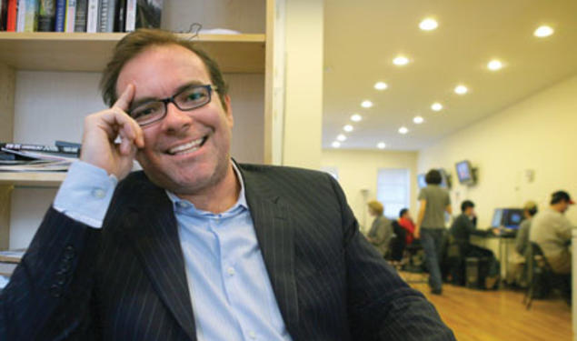 Joshua Micah Marshall ’91 in his office, shortly after he learned he had received the prestigious Polk Award for legal reporting.