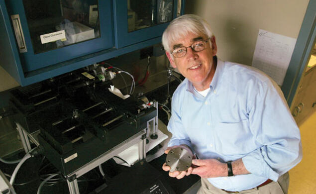 Professor Robert Prud’homme is working on nanoparticle drug delivery to fight cancerous tumors.