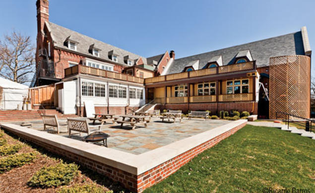 An exterior view of Cap and Gown’s new wing and terrace.