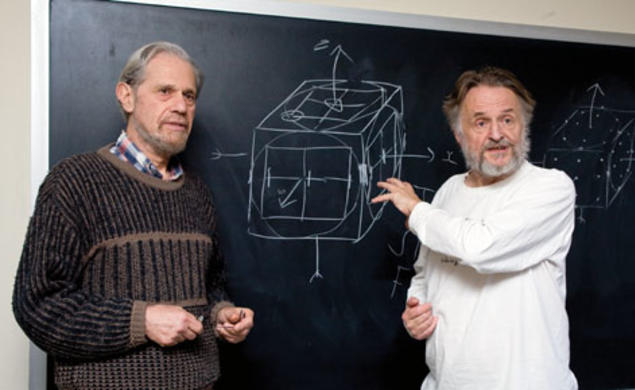 Simon Kochen, left, and John Conway have devised what they call the “Free Will Theorem.”