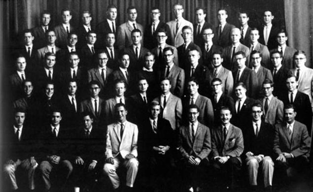 Members of the Woodrow Wilson Society in 1960-61, in a photo published in the Bric-a-Brac.
