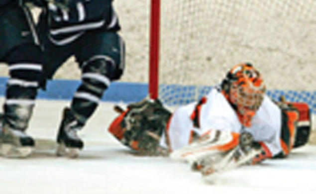 Zane Kalemba ’10 held opponents scoreless in three of Princeton's five ECAC Hockey playoff games.