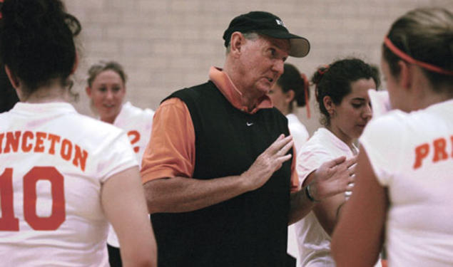 Glenn Nelson coached the women's and men's volleyball teams for nearly three decades. 
