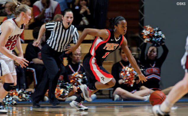  Krystal Hill ’11 scored a season-high 13 points against Harvard March 5.