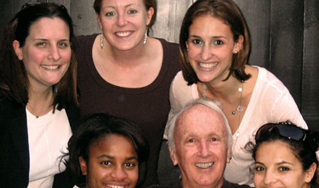 John Hall Fish ’55 with Princeton Project 55 fellows in 2007.