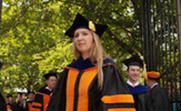 Academic regalia at Princeton's Commencement, 2011.  